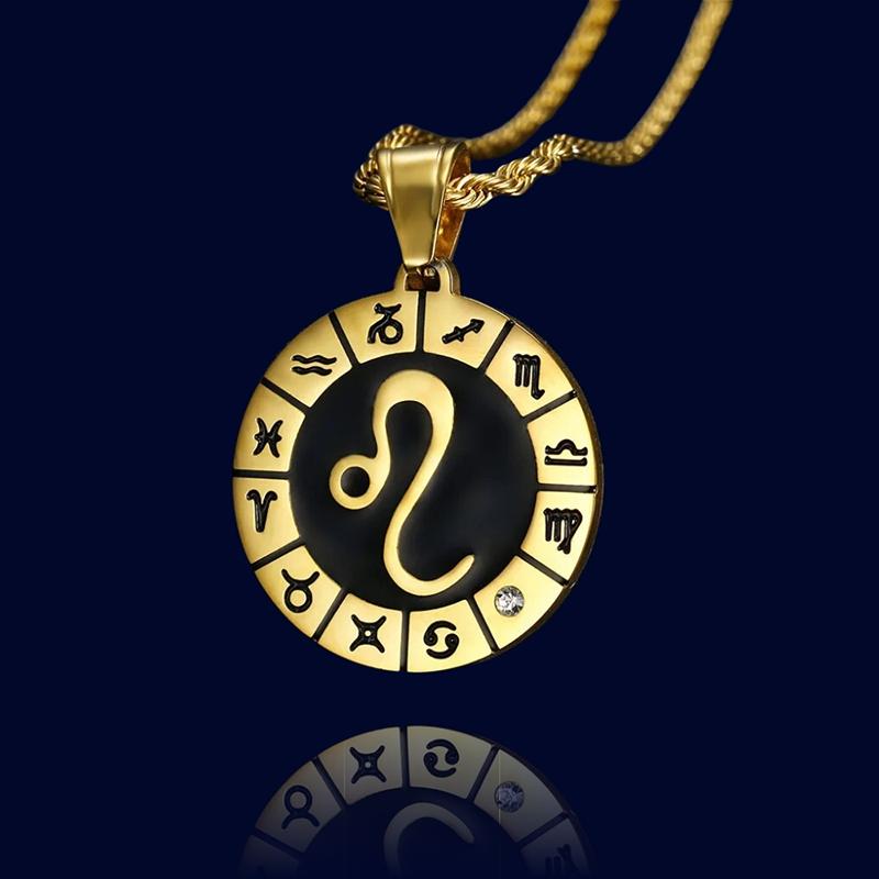 Collier Horoscope Lion - Pendentif Personnalisé '"Hercule"