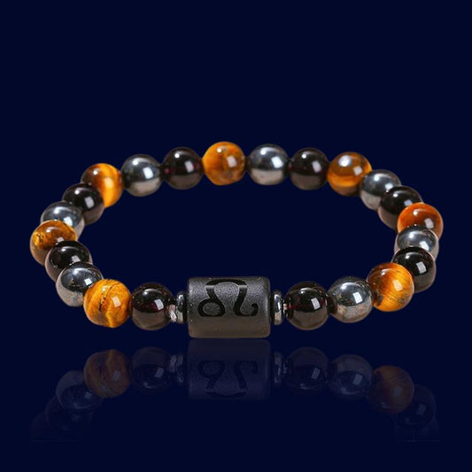 Bracelet Astro Lion - Pierre d'Hématite "Atlas"