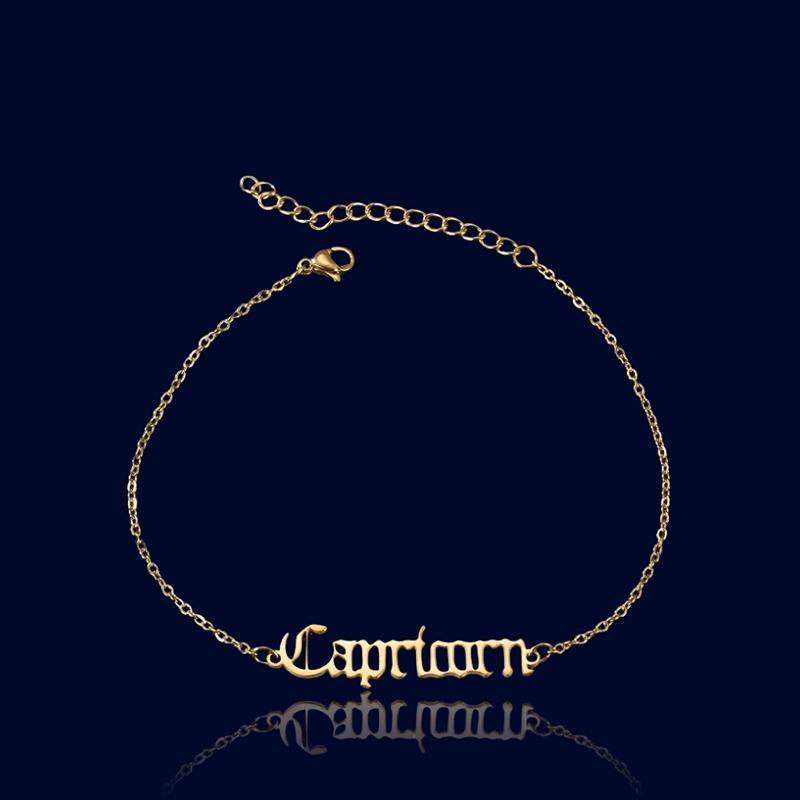 Chaine de cheville Signe Zodiaque Capricorne "Ganymède"