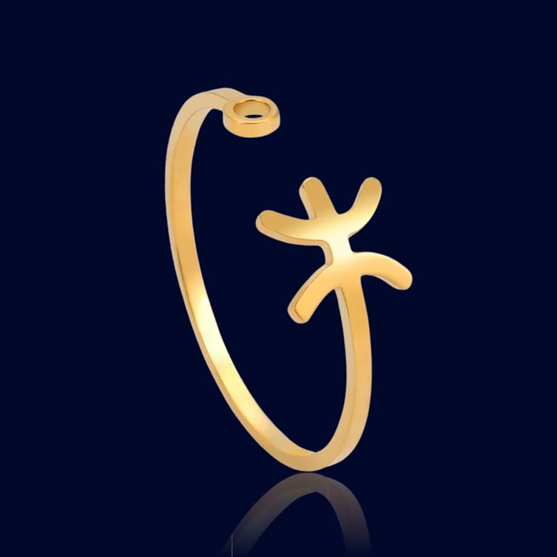 Bague Signe du Zodiaque Personnalisé Poissons "Lyra"