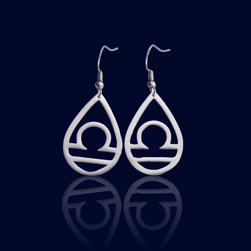 Boucles d'oreilles Astrologique Ovales Balance "Helios"