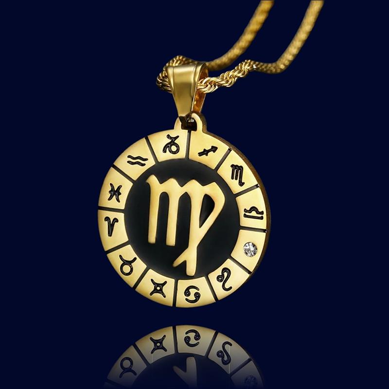 Collier Horoscope Vierge - Pendentif Personnalisé '"Hercule"
