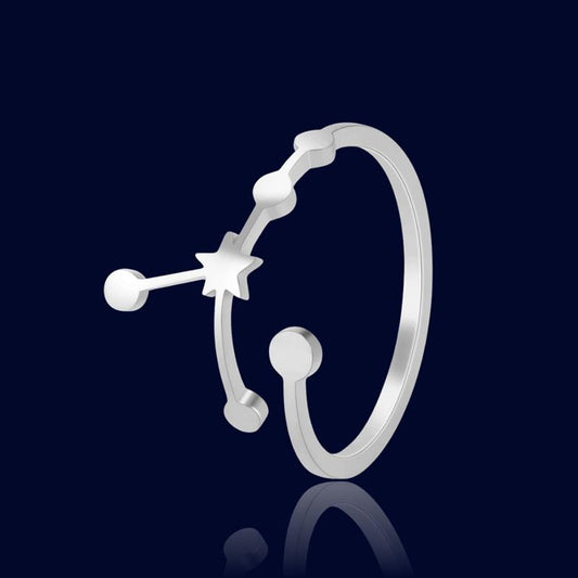 Bague Constellation Astrologique Cancer "Cassiopeia"