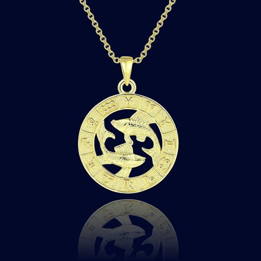 Collier Astro Poissons - Pendentif Cuivre "Aeolus"