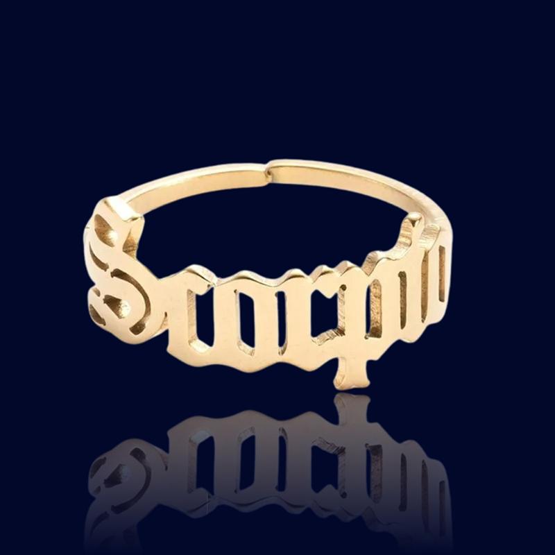 Bague Signe Zodiaque Ecriture Scorpion "Alcyone"