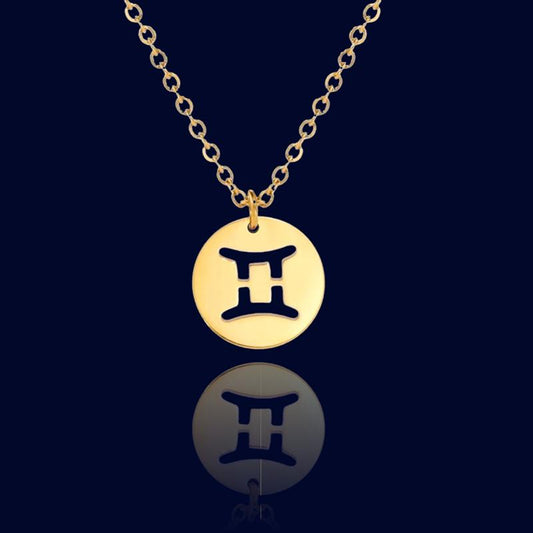 Collier Signe Astrologique Gémeaux - Chainette Bapteme "Hespera"