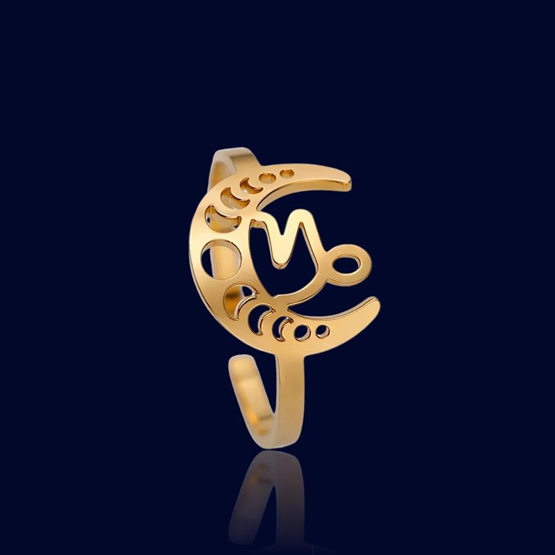 Bague Signe Astro Lunaire Capricorne "Astrae"