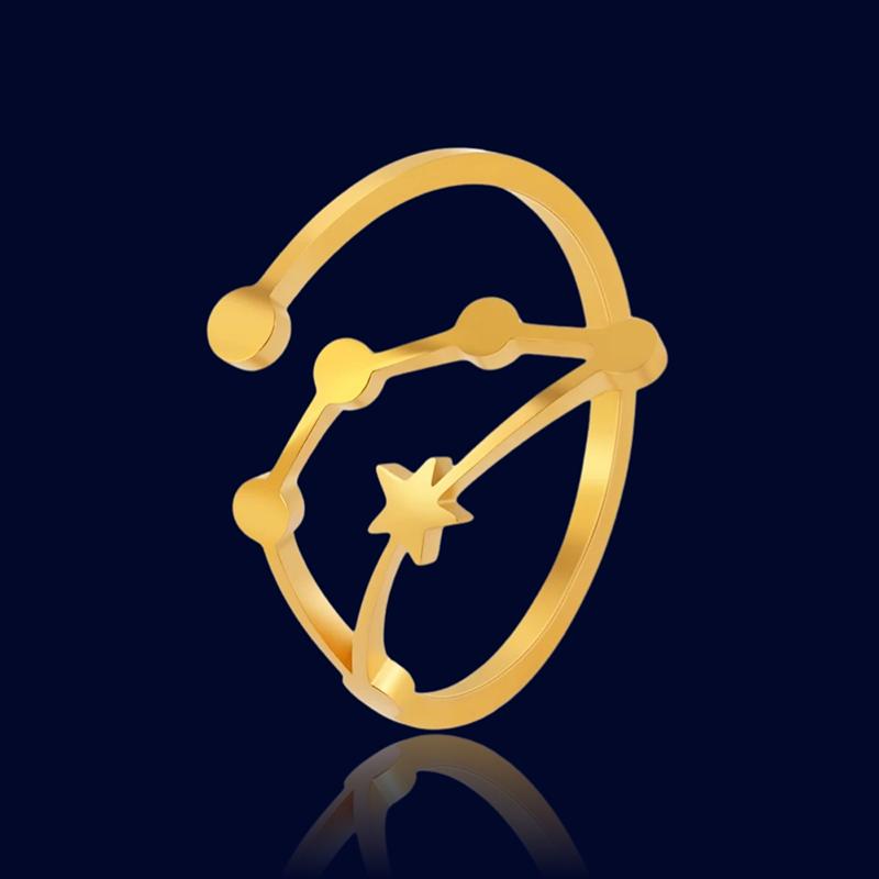 Bague Constellation Astrologique Capricorne "Cassiopeia"