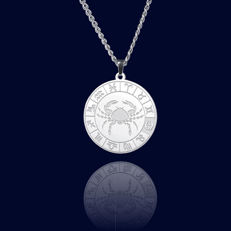 Collier Signe du Zodiaque Cancer - Pendentif Cadran "Eldorado"