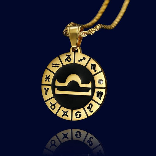 Collier Horoscope Balance - Pendentif Personnalisé '"Hercule"