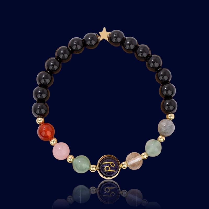 Bracelet Signe Astro Cancer - Pierre naturelle "Eurydice"