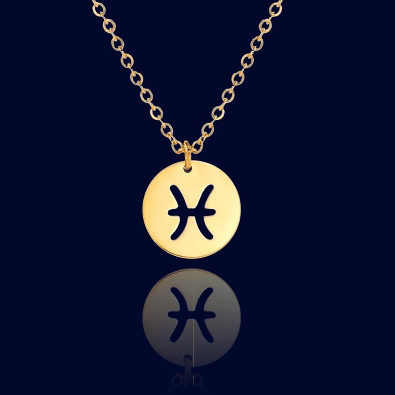 Collier Signe Astrologique Poissons - Chainette Bapteme "Hespera"