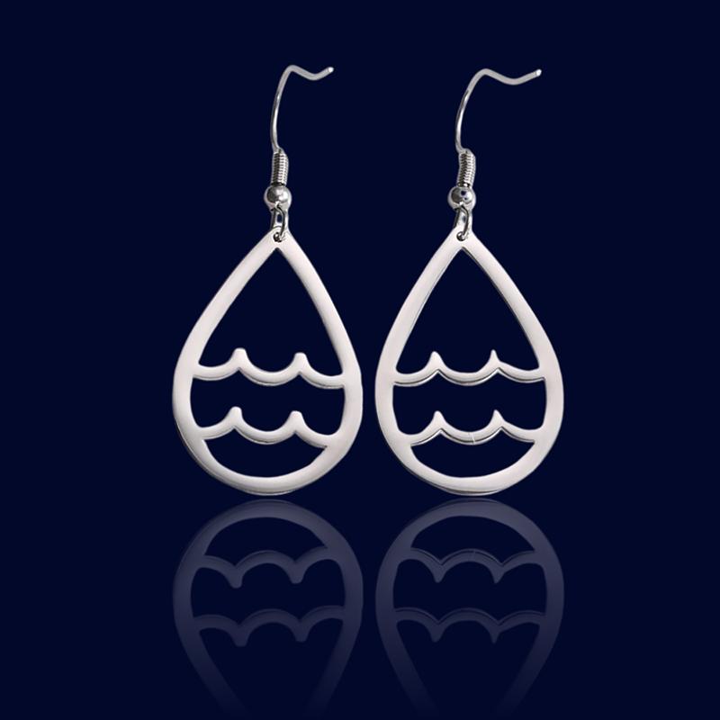 Boucles d'oreilles Astrologique Ovales Verseau "Helios"