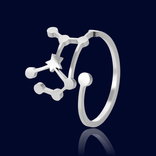 Bague Constellation Astrologique Vierge "Cassiopeia"