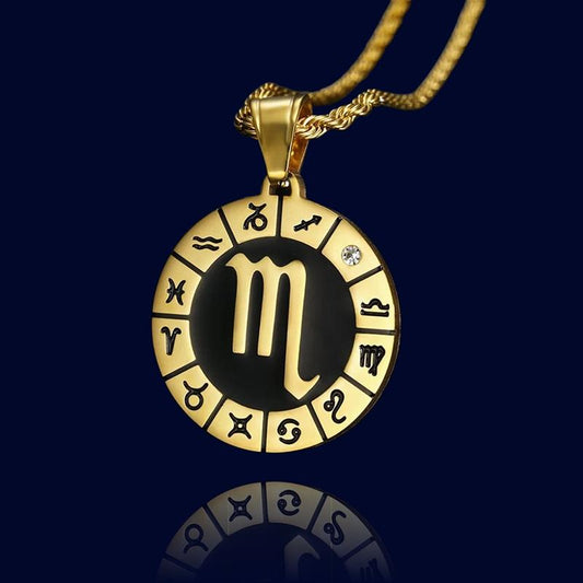Collier Horoscope Scorpion - Pendentif Personnalisé '"Hercule"