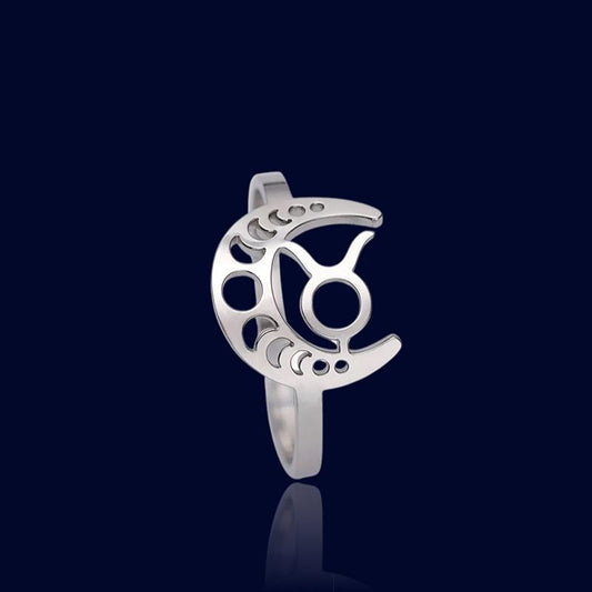 Bague Signe Astro Lunaire Taureau "Astrae"