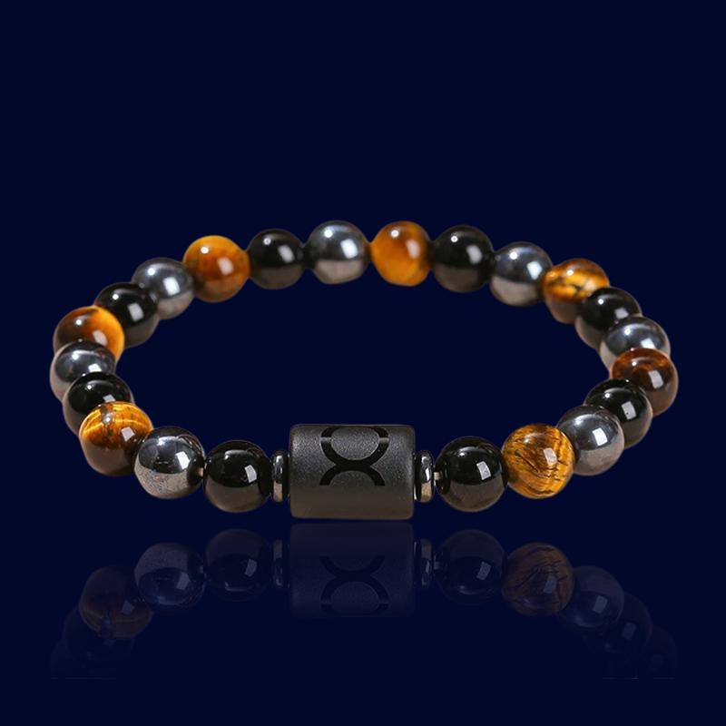 Bracelet Astro Taureau - Pierre d'Hématite "Atlas"