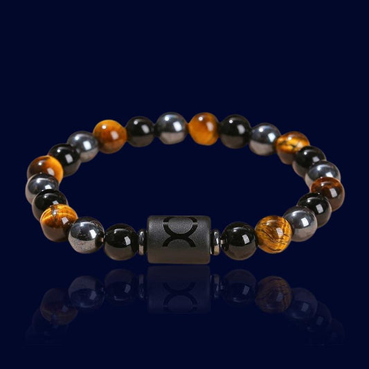 Bracelet Astro Taureau - Pierre d'Hématite "Atlas"