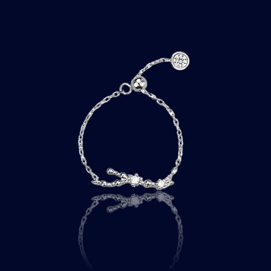 Bague Chaine Signe Astrologique Gémeaux "Drione"