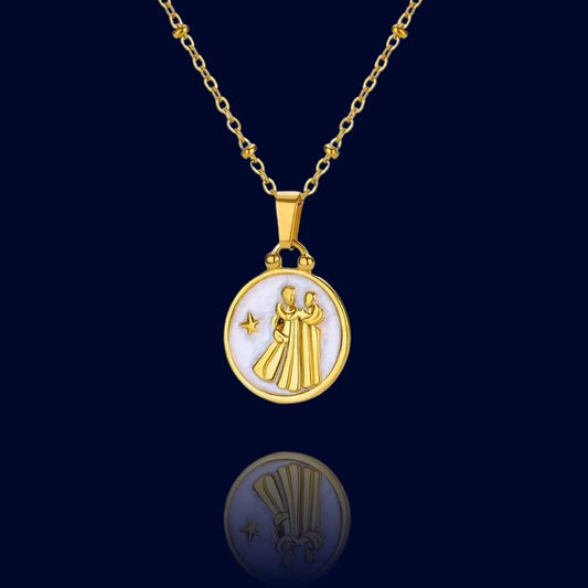 Collier Zodiaque Gémeaux - Pendentif Constellation "Tethys"