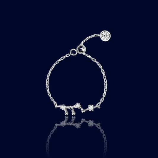 Bague Chaine Signe Astrologique Lion "Drione"