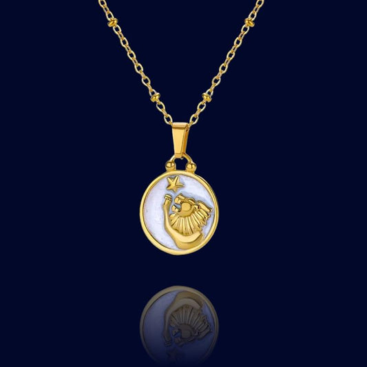 Collier Zodiaque Lion - Pendentif Constellation "Tethys"
