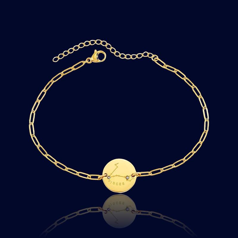 Bracelet Signe Astro Poissons - Bijou Constellation "Rhea"