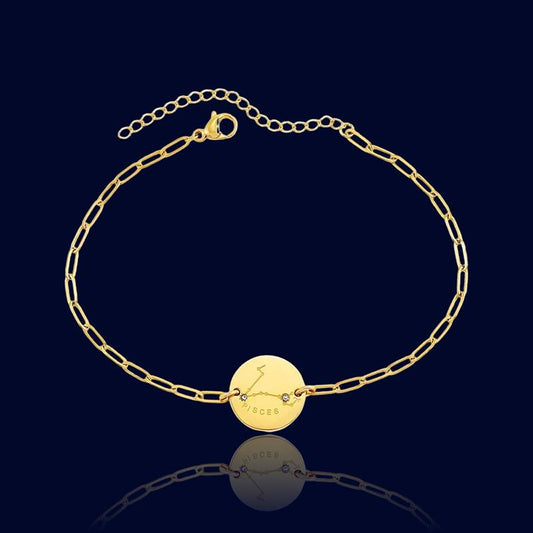 Bracelet Signe Astro Poissons - Bijou Constellation "Rhea"