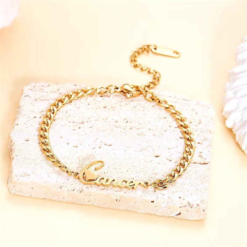 Gourmette Zodiaque Cancer - Bijou Ecriture "Eros"