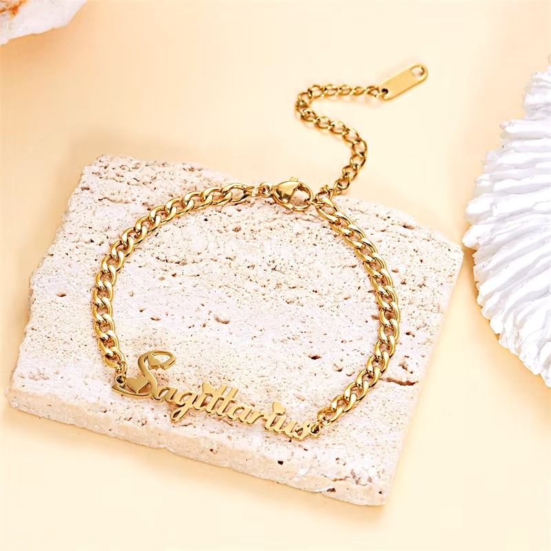 Gourmette Zodiaque Sagittaire - Bijou Ecriture "Eros"