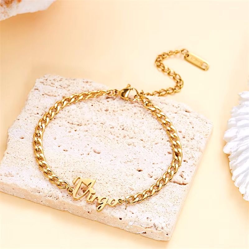 Gourmette Zodiaque Vierge - Bijou Ecriture "Eros"