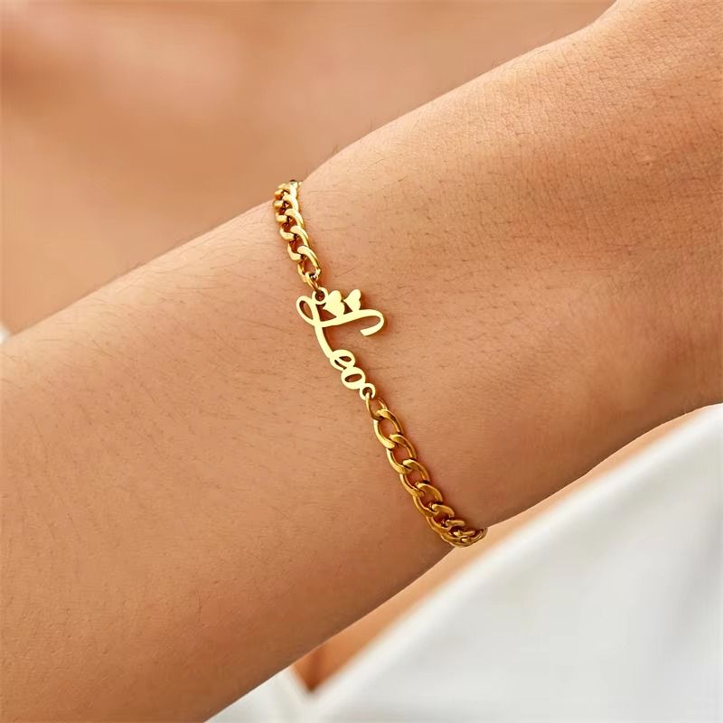 Gourmette Zodiaque Lion - Bijou Ecriture "Eros"