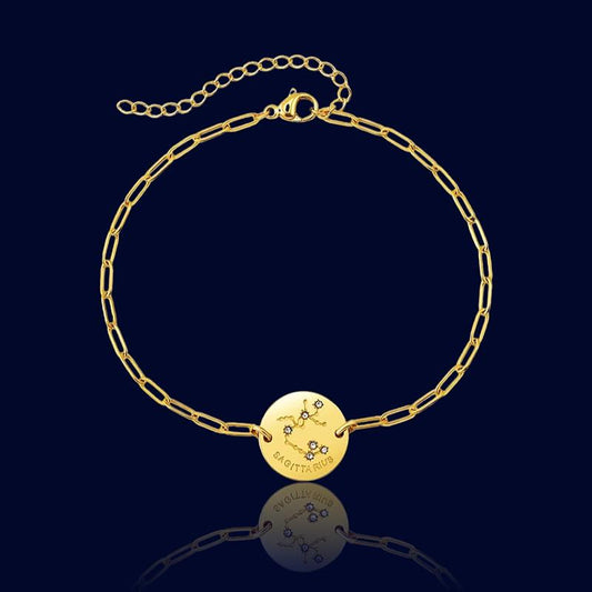 Bracelet Signe Astro Sagittaire - Bijou Constellation "Rhea"
