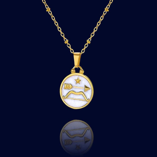 Collier Zodiaque Sagittaire - Pendentif Constellation "Tethys"