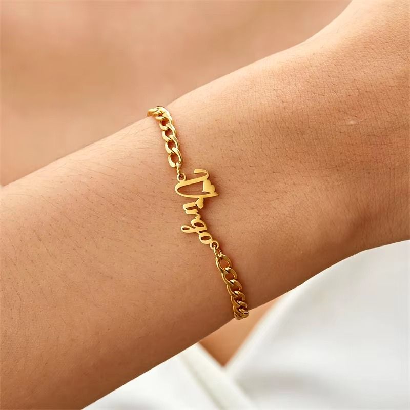 Gourmette Zodiaque Vierge - Bijou Ecriture "Eros"