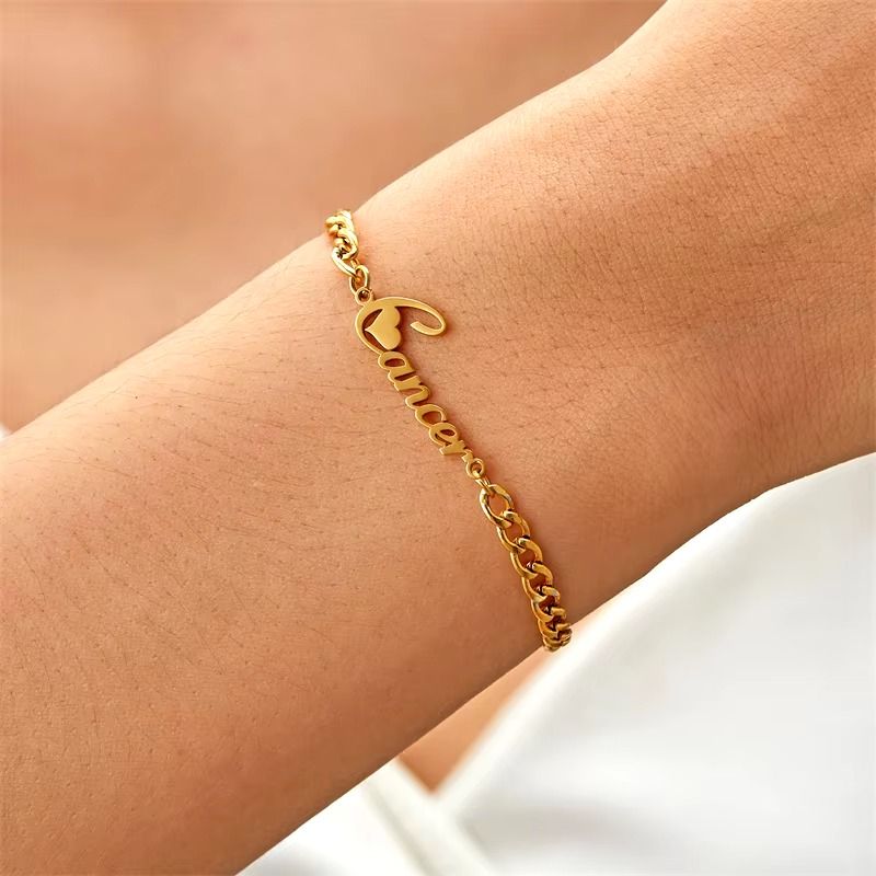 Gourmette Zodiaque Cancer - Bijou Ecriture "Eros"