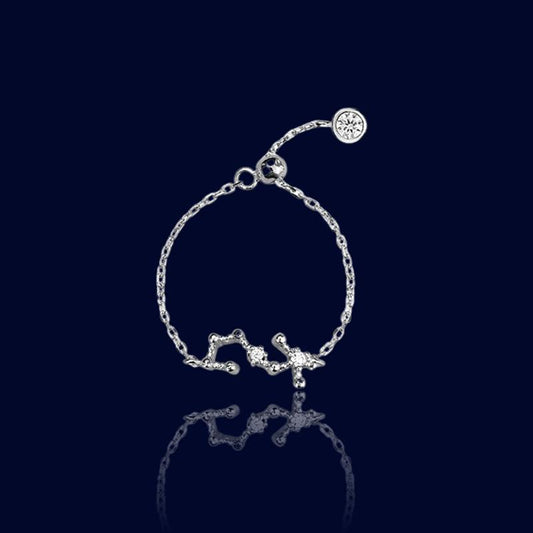 Bague Chaine Signe Astrologique Scorpion "Drione"