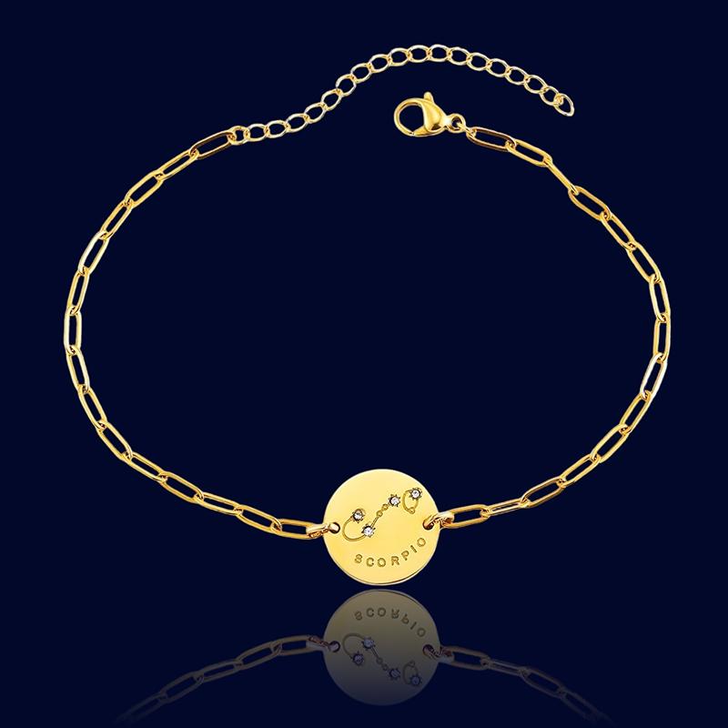 Bracelet Signe Astro Scorpion - Bijou Constellation "Rhea"