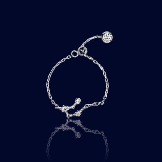 Bague Chaine Signe Astrologique Taureau "Drione"