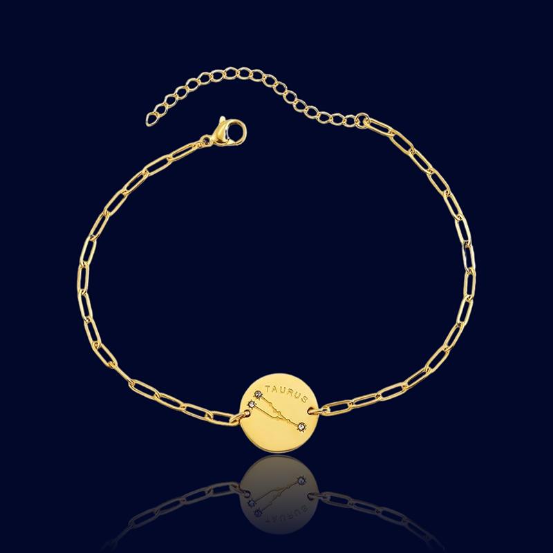 Bracelet Signe Astro Taureau - Bijou Constellation "Rhea"
