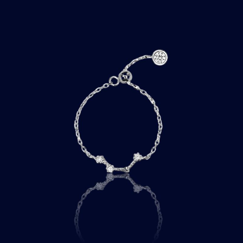 Bague Chaine Signe Astrologique Verseau "Drione"
