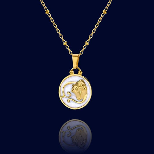 Collier Zodiaque Vierge - Pendentif Constellation "Tethys"