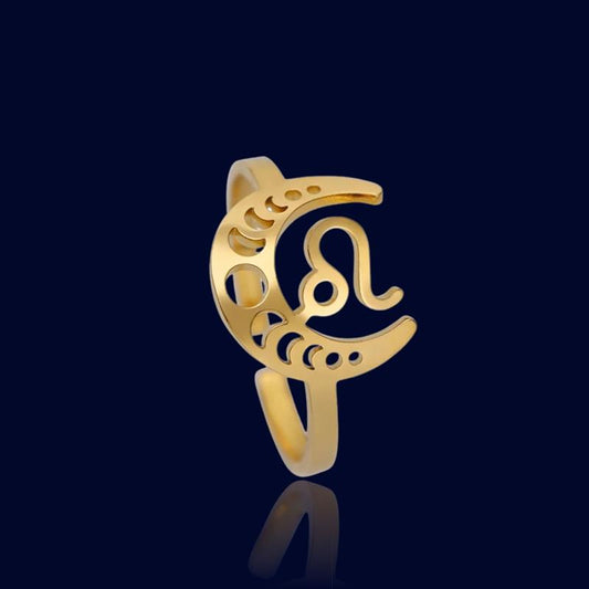 Bague Signe Astro Lunaire Lion "Astrae"