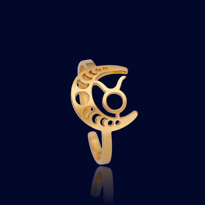Bague Signe Astro Lunaire Taureau "Astrae"