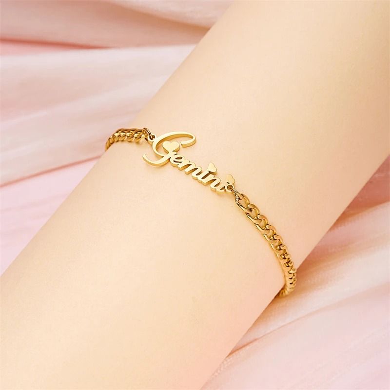 Gourmette Zodiaque Gémeaux - Bijou Ecriture "Eros"