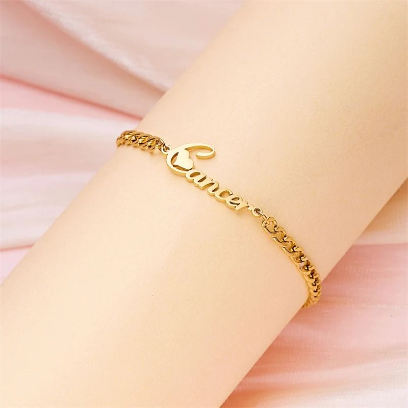 Gourmette Zodiaque Cancer - Bijou Ecriture "Eros"