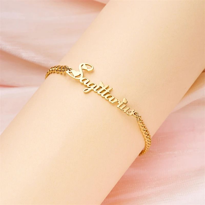 Gourmette Zodiaque Sagittaire - Bijou Ecriture "Eros"