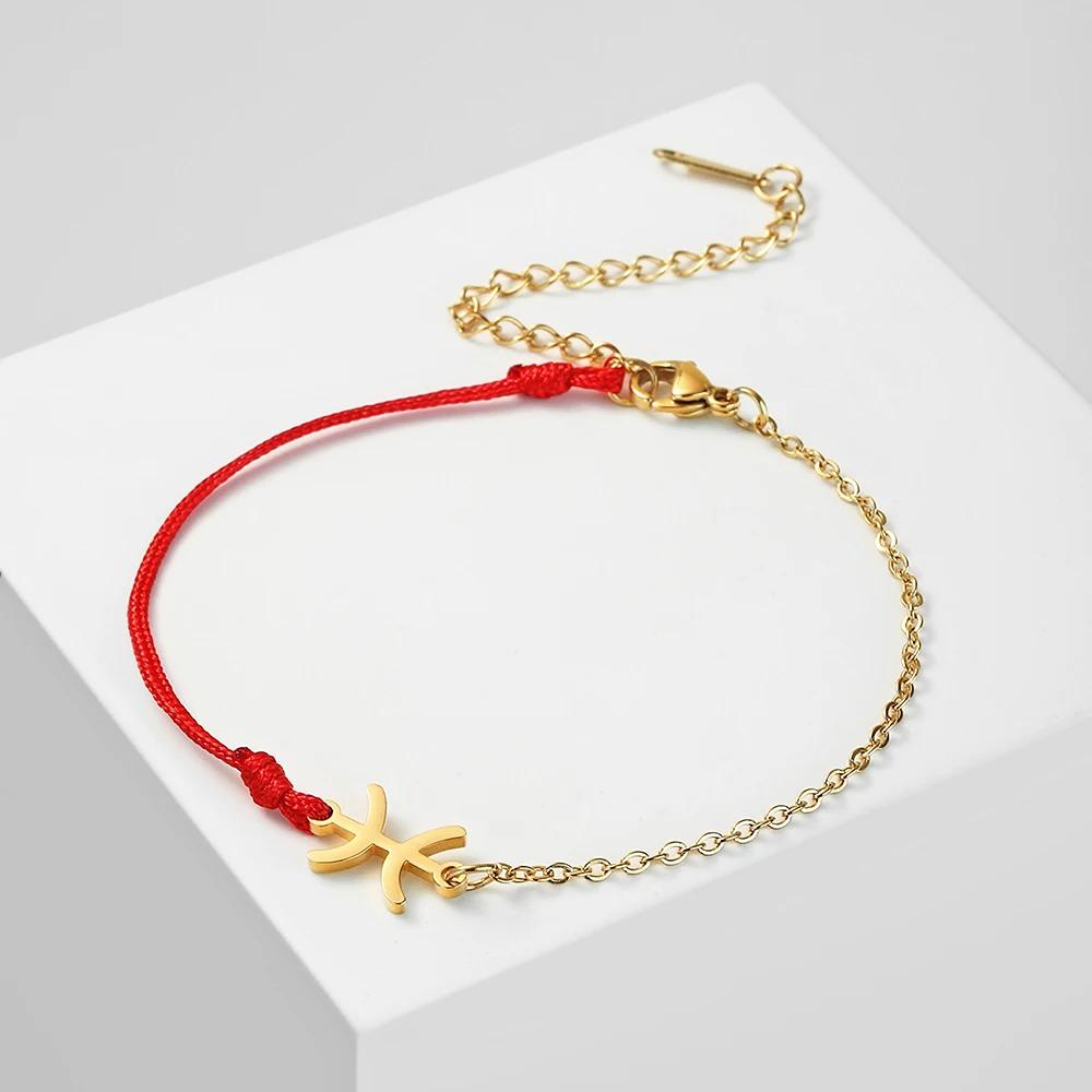 Bracelet Signe Zodiaque Scorpion - Bijou Cordon "Nyssa"