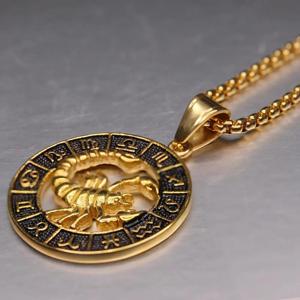 Collier du Zodiaque Balance - Pendentif Medaille "Hades"