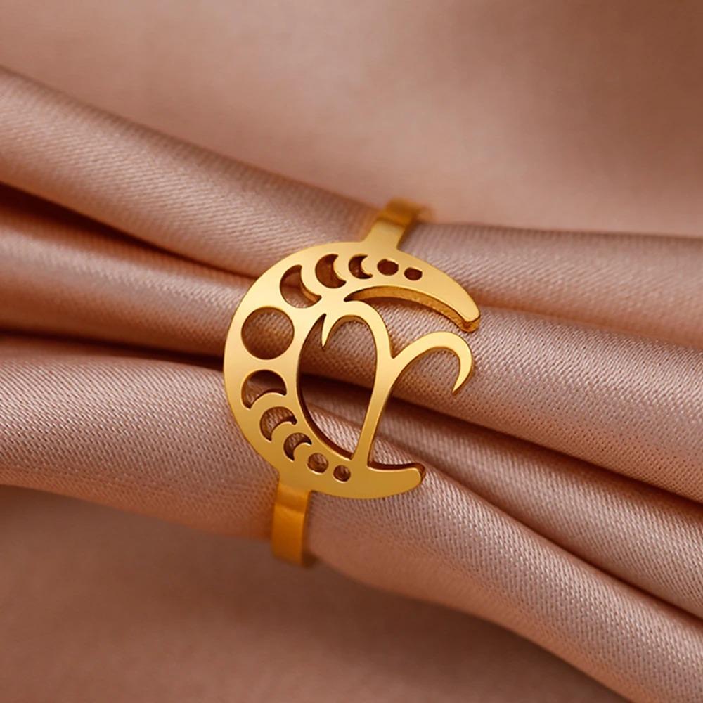 Bague Signe Astro Lunaire Lion "Astrae"
